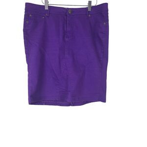 Mossimo Utility & Style Skirt 15 Womens/Juniors Purple Above Knee Pockets